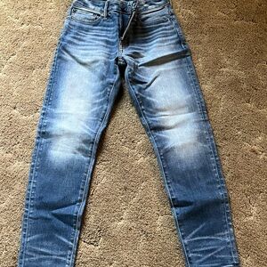 American Eagle Outfitters Blue Straight Leg Jeans Classic Denim